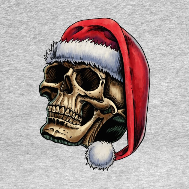 Christmas Skull by Ian Moss Creative